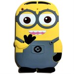 3D iPad Mini 1/2/3 Minion Silicone Cover (Gray)